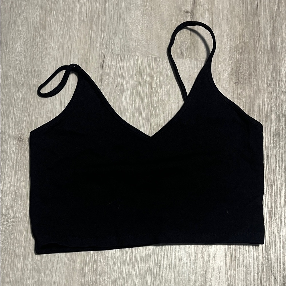 Talula Black V-Neck‎ Crop Top